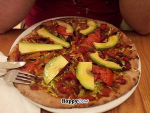 The Vibrant Vegan pizza at Avocado in Athens