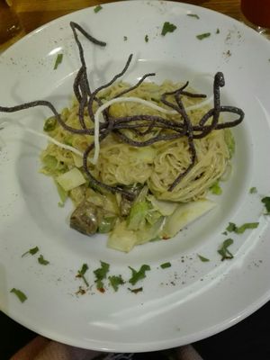 Zen tempeh pasta at Avocado in Athens