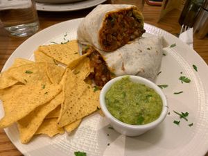 Vegan wrap at Avocado in Athens