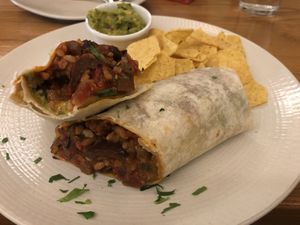 Bean wrap at Avocado in Athens