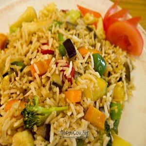 The 'Life's A Rainbow' stir fried rice. Super tasty. We would order this again. at Avocado in Athens