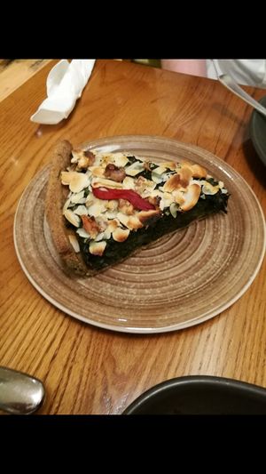 Mother earth spinach tart at Avocado in Athens