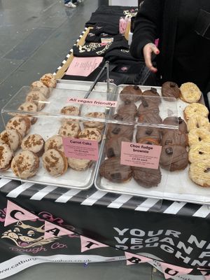 Doughnuts at London VegFest  at Cat Burglar Dough Co in Brighton