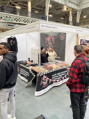 Cat Burglar Dough Co at London VegFest 2023  at Cat Burglar Dough Co in Brighton