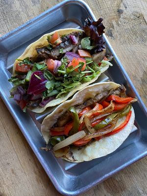 Portobello Spring Mix & Portobello Fajita at Whiskey Taco Foxtrot in Clawson