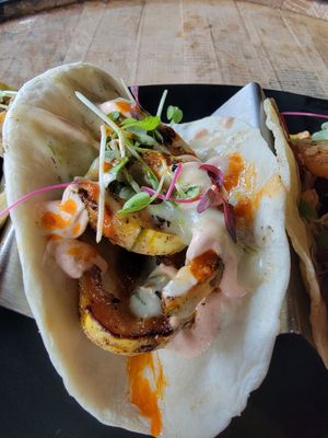 Delicata squash  #Veganuary at Whiskey Taco Foxtrot in Clawson