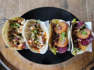 Delicate Squash & Beet Apple #Veganuary at Whiskey Taco Foxtrot in Clawson