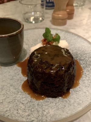 Carrot cake toffee pudding at Mallow - Borough Market in South East London