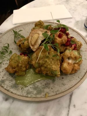 Cauliflower chaat  at Mallow - Borough Market in South East London
