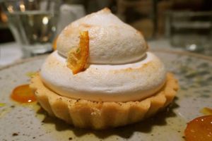 Kumquat lemon meringue pie   at Mallow - Borough Market in South East London