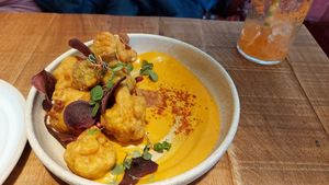 Cauliflower chaat at Mallow - Borough Market in South East London