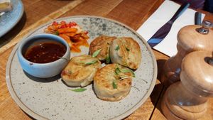 Son dumplings at Mallow - Borough Market in South East London
