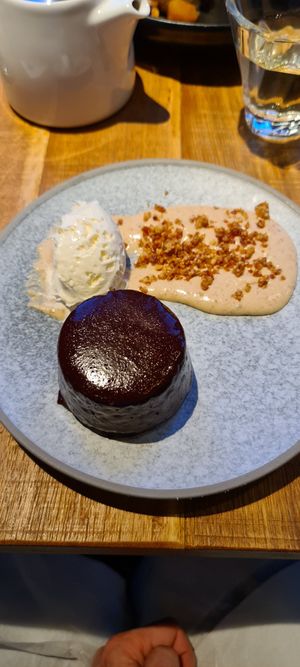 Chocolate hazelnut financier at Mallow - Borough Market in South East London