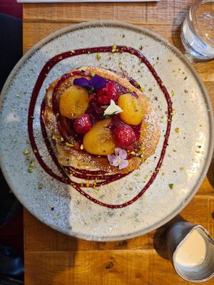 Pancake stack ❤️ at Mallow - Borough Market in South East London
