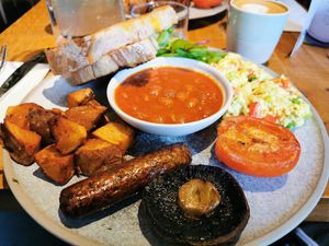 Vegan English breakfast at Mallow - Borough Market in South East London