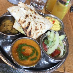 Market thali  at Mallow - Borough Market in South East London