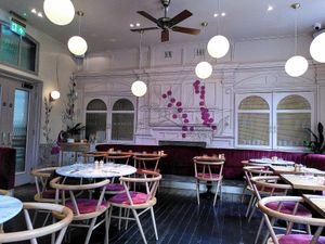 Eating space on the first floor at Mallow - Borough Market in South East London