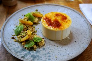 crème brûlée at Mallow - Borough Market in South East London