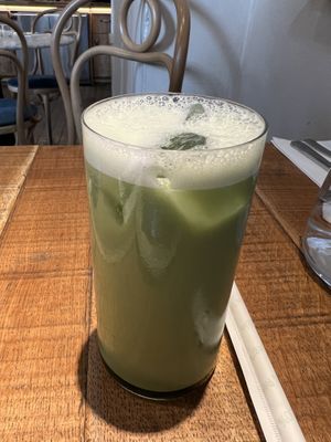 Iced Matcha latte   at Mallow - Borough Market in South East London