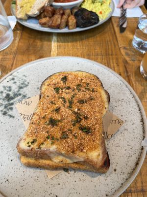 Red pepper croqmonsieur  at Mallow - Borough Market in South East London