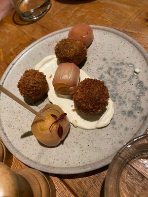Porcini croquettes at Mallow - Borough Market in South East London