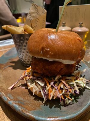 Chick'n burger at Mallow - Borough Market in South East London
