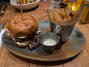 Chick'n burger at Mallow - Borough Market in South East London
