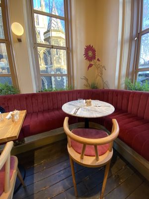 Corner table  at Mallow - Borough Market in South East London