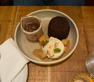 Sticky toffee pudding  at Mallow - Borough Market in South East London