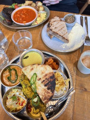 Thali brunch and full english  at Mallow - Borough Market in South East London