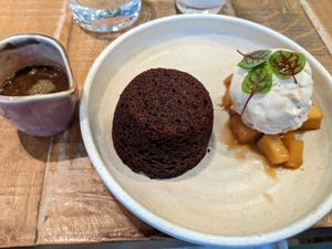Ginger sticky toffee pudding at Mallow - Borough Market in South East London
