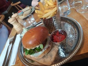 Chikn burger at Mallow - Borough Market in South East London