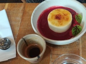 Pana cotta at Mallow - Borough Market in South East London