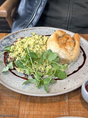 Smoked eggplant   at Mallow - Borough Market in South East London