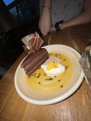 Passion fruit sachatorte   at Mallow - Borough Market in South East London