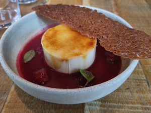 Crème brulee at Mallow - Borough Market in South East London