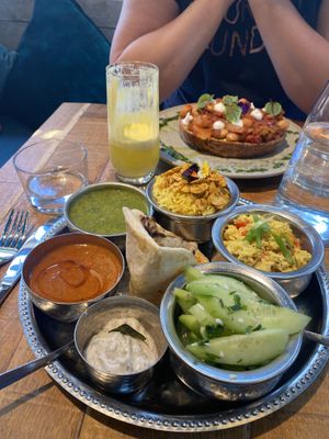 Thali brunch  at Mallow - Borough Market in South East London