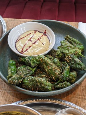 Shishito peppers at Mallow - Borough Market in South East London