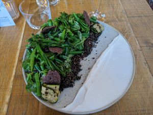 Whipped feta garden plate at Mallow - Borough Market in South East London