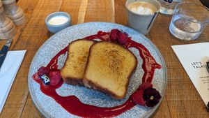Creme brulee french toast at Mallow - Borough Market in South East London