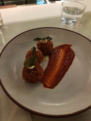 Chorizo croquettes   at Mallow - Borough Market in South East London