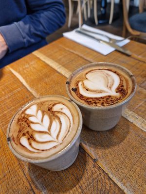 Cappuccino with oat milk at Mallow - Borough Market in South East London