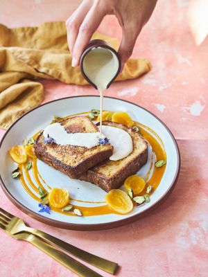 crème brûlée brioche french toast at Mallow - Borough Market in South East London