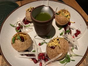 Pumpkin Pani Puri  at Mallow - Borough Market in South East London