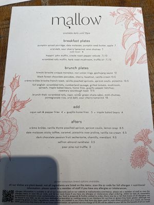 Menu #Veganuary at Mallow - Borough Market in South East London
