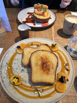 Crème brûlée brioche French toast  #Veganuary at Mallow - Borough Market in South East London