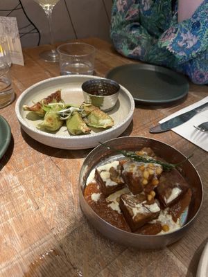 Gyozas & Mille feuillle  at Mallow - Borough Market in South East London