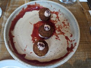 Mushroom croquettes at Mallow - Borough Market in South East London