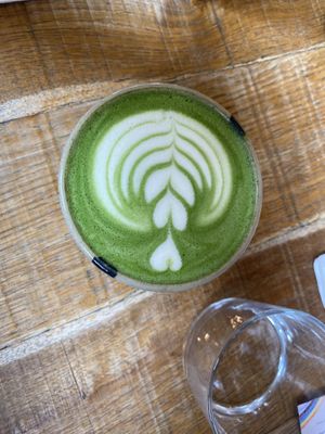 Matcha lattee  at Mallow - Borough Market in South East London