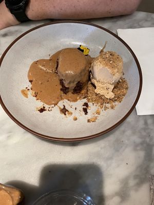 Sticky toffee pudding  at Mallow - Borough Market in South East London